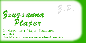 zsuzsanna plajer business card